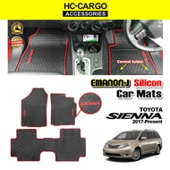 Emanon-J Silicon Carmat Evolution Car Floor Mat Carpet CAR MAT Toyota Sienta 2017 - 2020 SILICONE MA