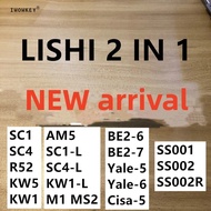 New Arrival Lishi 2 In1 Tools SC1 KW1 SC4 KW5 R52 SC1-L KW1-L SC4-L M1 MS2 AM5 BE2-6 BE2-7 SS001 SS0