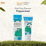 Buds for Kids Children Toothpaste with Fluoride Peppermint [3-12 years]