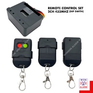 433MHZ 2-CHANNEL AUTOGATE  REMOTE CONTROL SET / 1 RECEIVER &amp; 3 REMOTE CONTROL