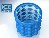 MITCH - [大碼] 矽膠製冰桶/矽膠冰桶(淺藍) 多功能製冰模具 桶形冰盒 製冰盒製冰器 冰粒盒 戶外