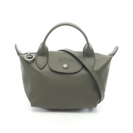Longchamp Le Pliage Extra XS 斜背包 L1500987549 皮革 綠色 全新