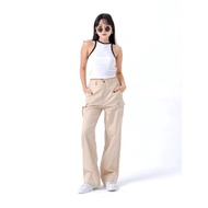 Oro pants Premium Jumbo Women's Cargo Pants Imported Black Work Nara Oro Pants