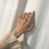 Minimalist Basic Rings Set Fashion Jewelry Female 4 Pcs/set Elegant Gold Color Classic Knuckle Finge
