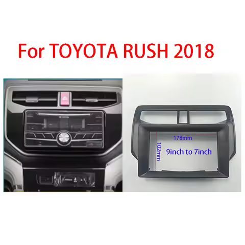 7/9 Inch Car Radio Fascia Frame Multimedia Video Player Vehicle Accessories Dash Fitting Panel Trim 