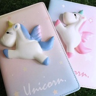 Squishy Colorful Diary Book With Thick Soft Fragrance - Unicorn Character Ready