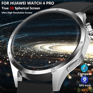 นาฬิกา Huawei GT4 Pro + สมาร์ทวอทช์2024ใหม่460*460หน้าจอ3D IP68 NFC นาฬิกากีฬากันน้ำนาฬิกาอัจฉริยะวิถี GPS