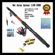 SET JORAN PANCING + REEL KOMPLIT TERMURAH TERBAIK KEKUATAN 5KG - Joran pancing murah 1 set promo - J