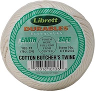 Librett Durables Butchers Twine, Cotton, 185-Feet, Made in America