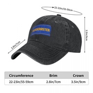 Blockbuster Logo Adult Washed Cowboy Hat 100% Cotton Curved Brim Sun Hat Simple Casual All-Match Neu