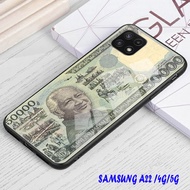 Softcase Glass Kaca Samsung A22 4G/5G - Casing Hp Samsung A22 4G/5G - J60 - Pelindung hp Samsung A22 4G/5G - Case Handphone Samsung A22 4G/5G - Pelindung Handphone Samsung A22 4G/5G