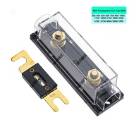 1set ANL-H ANL-B 30A 40A Transparent Car Fuse Box ANL Fuse Holder Distribution in line 0 4 8 GA Posi