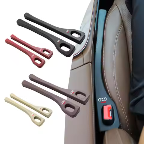 2PCS Car Seat Gap Leak-proof Filling Strip For Audi A3 A5 A4 A6 Q5 8P C6 B8 Sline RS B6 B5 B4 B3 A1 