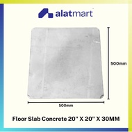 Omega Slab 500 mm × 500 mm × 30 mm (without handle) | Concrete Slab / Penutup Longkang / Penutup Sla
