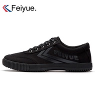 Genuine Feiyue Sports Sandals - Casual Canvas, Breathable, Soft Sole, Black