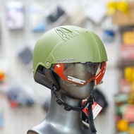 1/2 Sunda 135D Soldier Green Hat with Acoustic Glass - Compact Form, Freesize