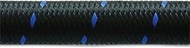 Vibrant Performance 11986B Nylon Braided Flex Hose (5ft Roll of Black Blue ; AN Size: -6; Hose ID 0.