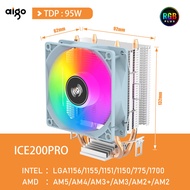 Bộ Làm Mát CPU Aigo RGB Với 6 Ống Dẫn Nhiệt Quạt Tản Nhiệt Im Lặng 3PIN RGB Cho Intel/AMD 1150 1155