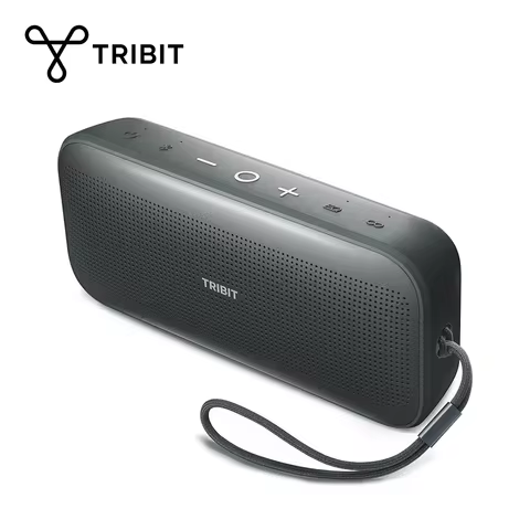 Tribit StormBox Flow portable speaker with 25W power output and deep bass, IP67 waterproof, wireless