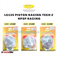 HPSP PISTON 2.5mm RACING TECH 2 SET LC135 Y15ZR [ 63mm 65mm 66mm 68mm ] 100% ORIGINAL RACING RED LEO