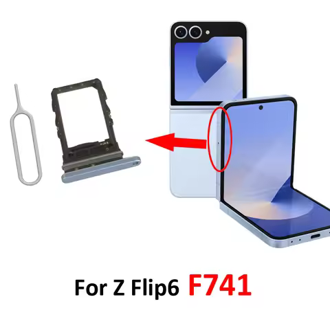 For Samsung Galaxy Z Flip 6 F741 F741B F741U F741W F741N Phone New SIM Chip Card Tray Slot Holder Po