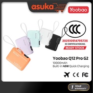 (3C QR Certified) Yoobao Q12PRO-G2 10000mAh 45W Power Bank - Black / Blue / White / Orange / Purple 