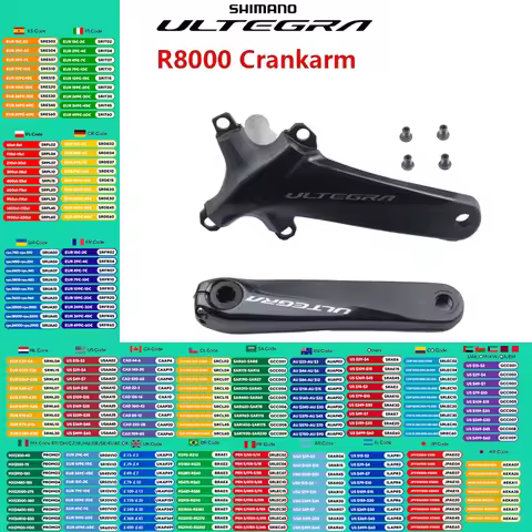 Shimano Ultegra FC-R8000 Crankarm Right Side/A Pair170/172.5/175mm Bicycle Crank For Road Bike Origi