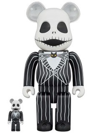 BE@RBRICK Jack Skellington 100％ &amp; 400％ /1000%