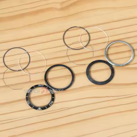 Ceramic Steel Watch Bezel for Omega Seamaster Diver 300 M 210.92.44.20.01 43.5mm Watch Insert