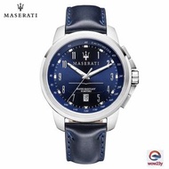 Maserati 瑪莎拉蒂手錶歐美時尚潮流皮帶錶 大直徑休閒男錶日曆防水石英錶學生腕錶商務通勤百搭男士手錶R8851121003