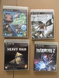 Ps3刺客教條黑旗heavy rain 小小大星球infamous2