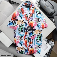 Áo Sơ Mi Nam cổ vest GEN ALPHA sơ mi họa tiết vintage slim fit Silkly GEN25256