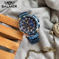 BALMER | 8118G BRG-5 Chronograph Sapphire Men's Watch Blue Stainless Steel | Official Warranty