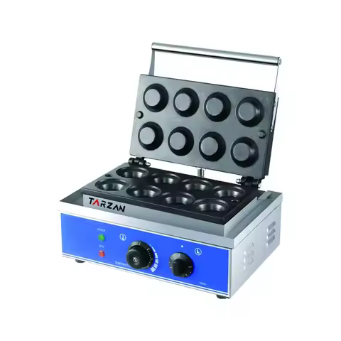 Mini Egg Tart Skin Machine 8 Holes Tartlet Machines Commercial Waffle S Machine