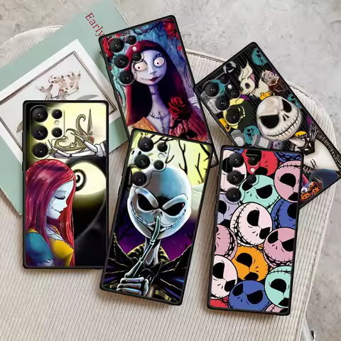 Disney Jack Skellington Anime For Samsung Galaxy S24 S23 S22 S21 S20 FE S10 S10E Plus Ultra Pro Lite