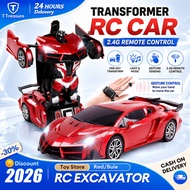 RC 1:10 Kereta Control Toy Car transformers toys Deformation 2 in 1 Robot toys mainan budak lelaki