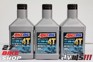 ของแท้ มีบาร์โค็ด น้ำมันเครื่อง AMSOIL 10W40 สังเคราะห์ 100% ขนาด 0.946L. จำนวน 3 ขวด