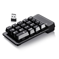 Mini 2.4G Wireless USB Wired Numeric Keypad 19 Keys Digital Number Pad Numpad Keyboard for Windows X