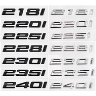 3D ABS Car Trunk Letters Logo Decals Badge Emblem Sticker For BMW 2 Series 216i 218i 220i 225i 228i 