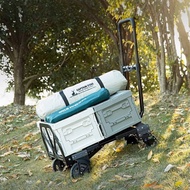 日本霜山 多功能戶外露營攜帶型耐重折疊推車(平板車/手推車)