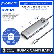 ORICO Type C Hub 5Gbps USB 3.0, USB-C PD100W, HDMI 4K@30Hz, RJ45 2.5G, SD amp;TF, 3.5mm audio - PW11