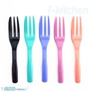 Love Kitchen~Food Grade Color Cake Fork 50pcs/Dessert Fork/Plastic Fork/Fruit Fork/Disposable Tablew
