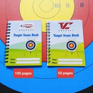 ARCHERY TARGET SCORE BOOK