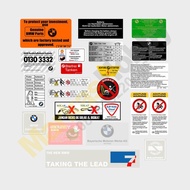 Sticker bmw E38 Series 7 Set