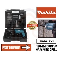 MAKITA Hammer Impact Drill With Accessories Set M0801BX1