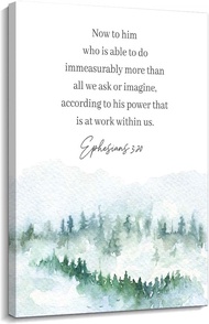 Ephesians 3 20 Bible Scripture Wall Art Bible Verse Poster Pictures Print Kitchen Picture for Hallwa