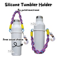 | Silicone Tumbler Holder Macrame | Tumbler Holder | Tumbler Strap | Tumbler Strap | Macrame Tumbler