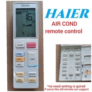 Haier Air Cond Remote Control AS26NC2HRA(NH) / AS35NC2HRA(NH) / AS53HE1HRA(NH) / AS71NE1HRE(NH) / AS