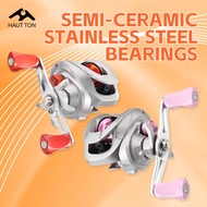 SWII Baitcasting Fishing Reel With Semi-ceramic Bearings 8KG/17.64LB Max Drag 7.2:1 High Speed Gear 