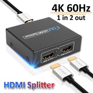 [HOT S] 4K 2K HDMI-compatible Splitter 1 In 2 Out HDCP Full HD 1080p Video HDMI Switcher Adapter For PS4 Laptop Monitor TV Box Projector